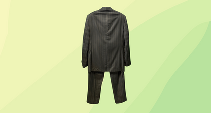 Senator Mens 2pce Suit RRP $599 - S - Black Pinstripe