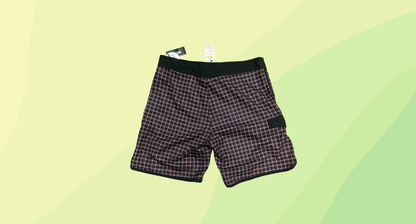 Ripcurl Mens Boardshorts RRP $69.99 - Size 38 - Black/Red/White Check