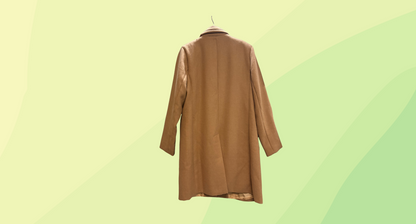 Beme Long Line Coat - Size 16 - Tobacco