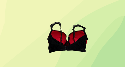 Playboy Rougetta Balconette Bra RRP $69.99 - 12E - Red/Black