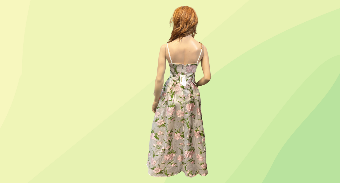 Romance by Honey & Beau Sophie Maxi Dress RRP $245.95 - Size 10 - White/Floral
