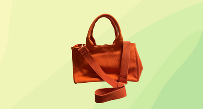 Prada Canvas Tote Bag - Orange