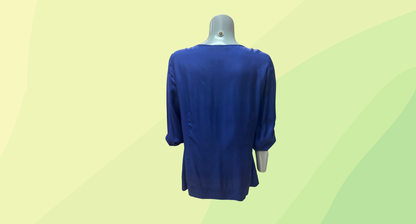 Veronica Maine Top - Size 12 - Electric Blue