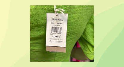 Piper Citrus Bloom Dress - Size 10 - Lime - RRP $129.95