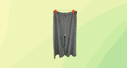 Veronika Maine Tweed Wide Leg Pant - Size 10 - Grey/Black