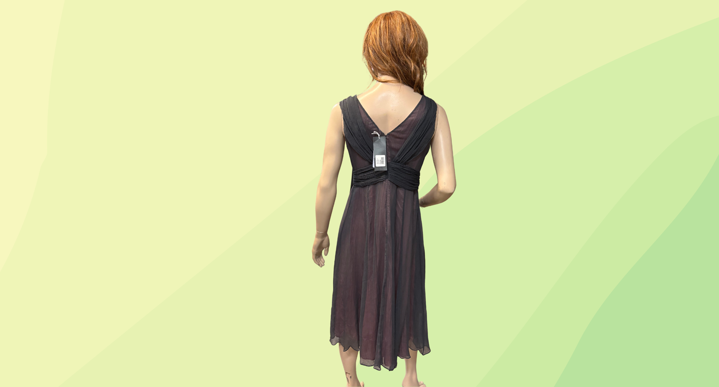 Grace Hill Evening Dress RRP $109.95 - Size 16 - Grey/Pink