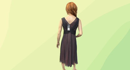 Grace Hill Evening Dress RRP $109.95 - Size 16 - Grey/Pink