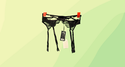 Vamp Anya Suspender - Size 10 - Black