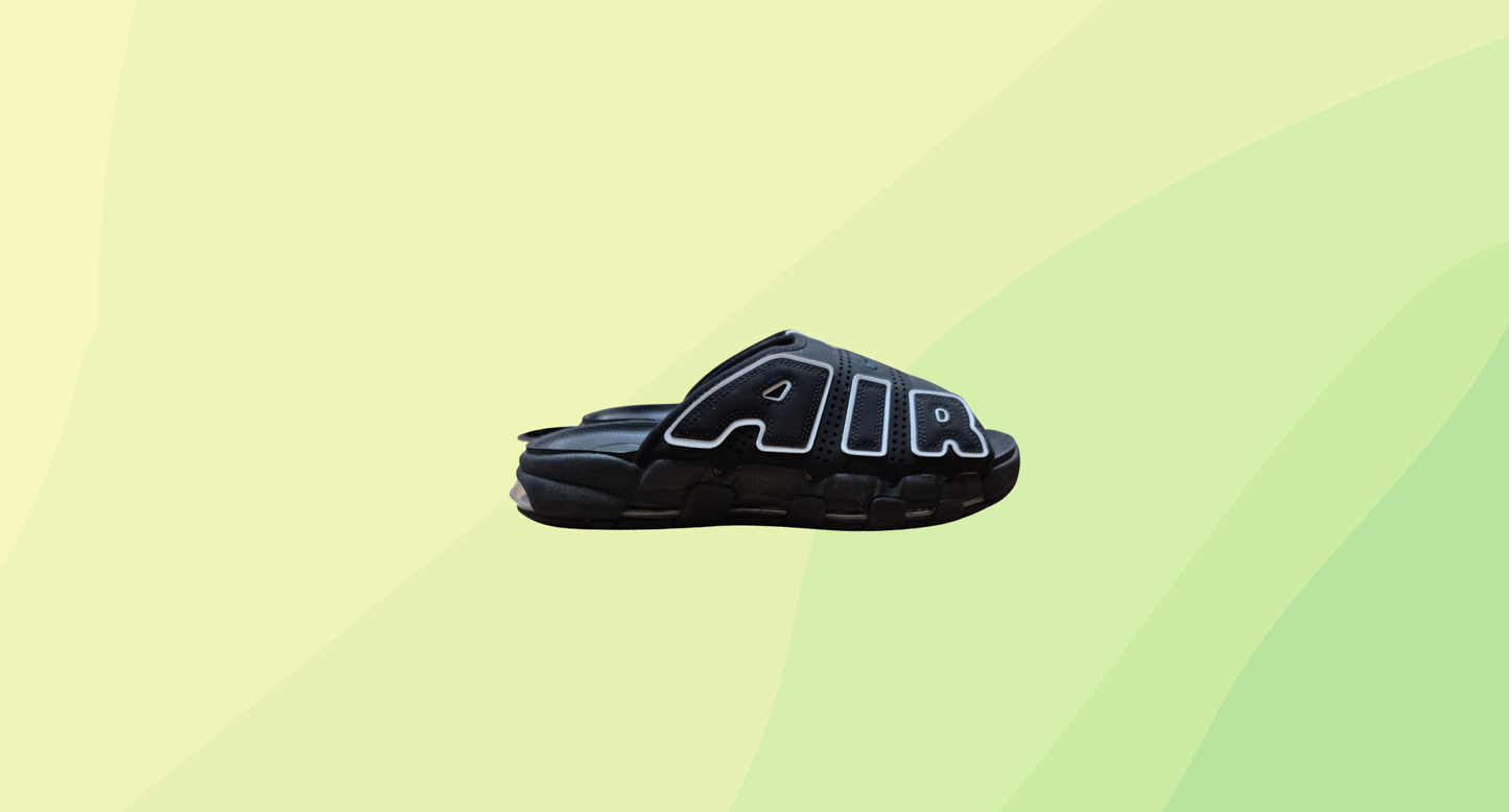 Nike Air More Uptempto Slides - Size 13 - Black