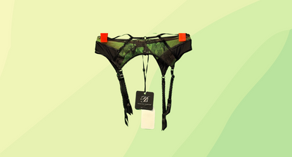 Honey Birdette Yasmina Suspender - S - Black