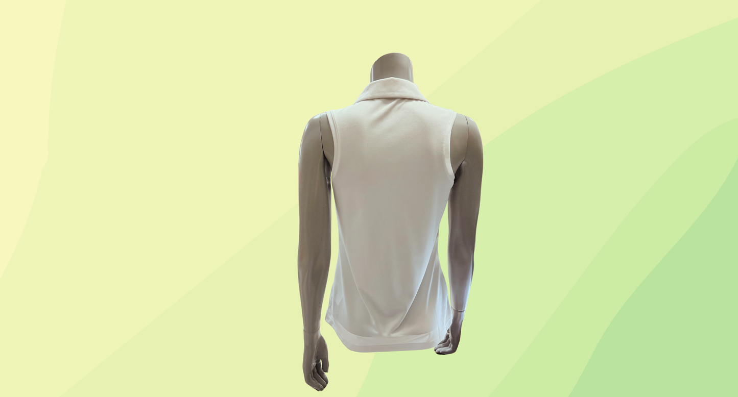 Nike Dri-FIT Victory Women's Sleeveless Golf Polo - S - White