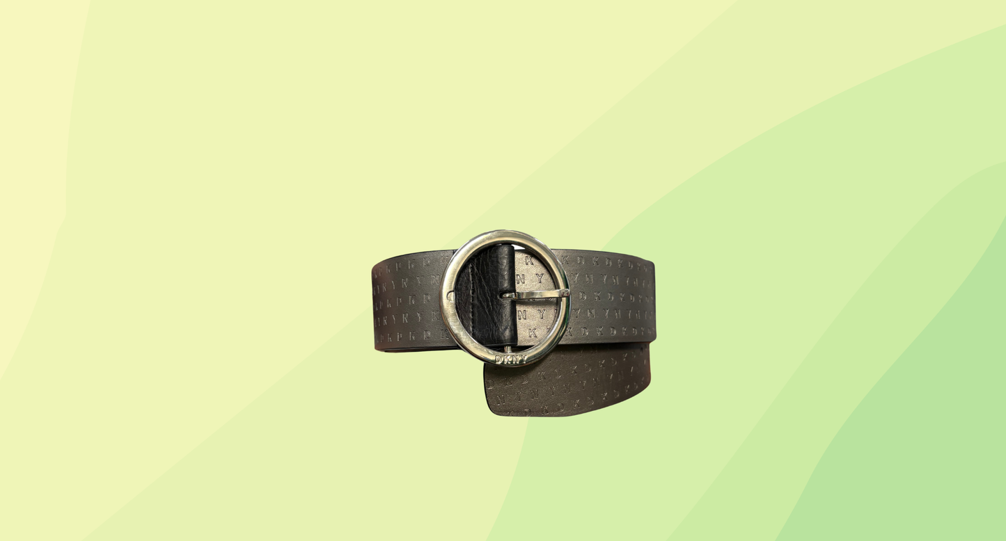DKNY Reversible Belt - 40in - Grey/Black