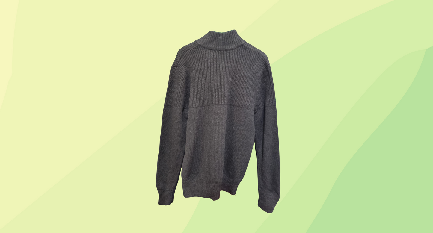 Bossini Mens Wool Sweater - M - Black