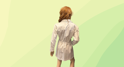 Witchery Cotton Mini Shirt Dress RRP $179 - Size 10 - Fresh White