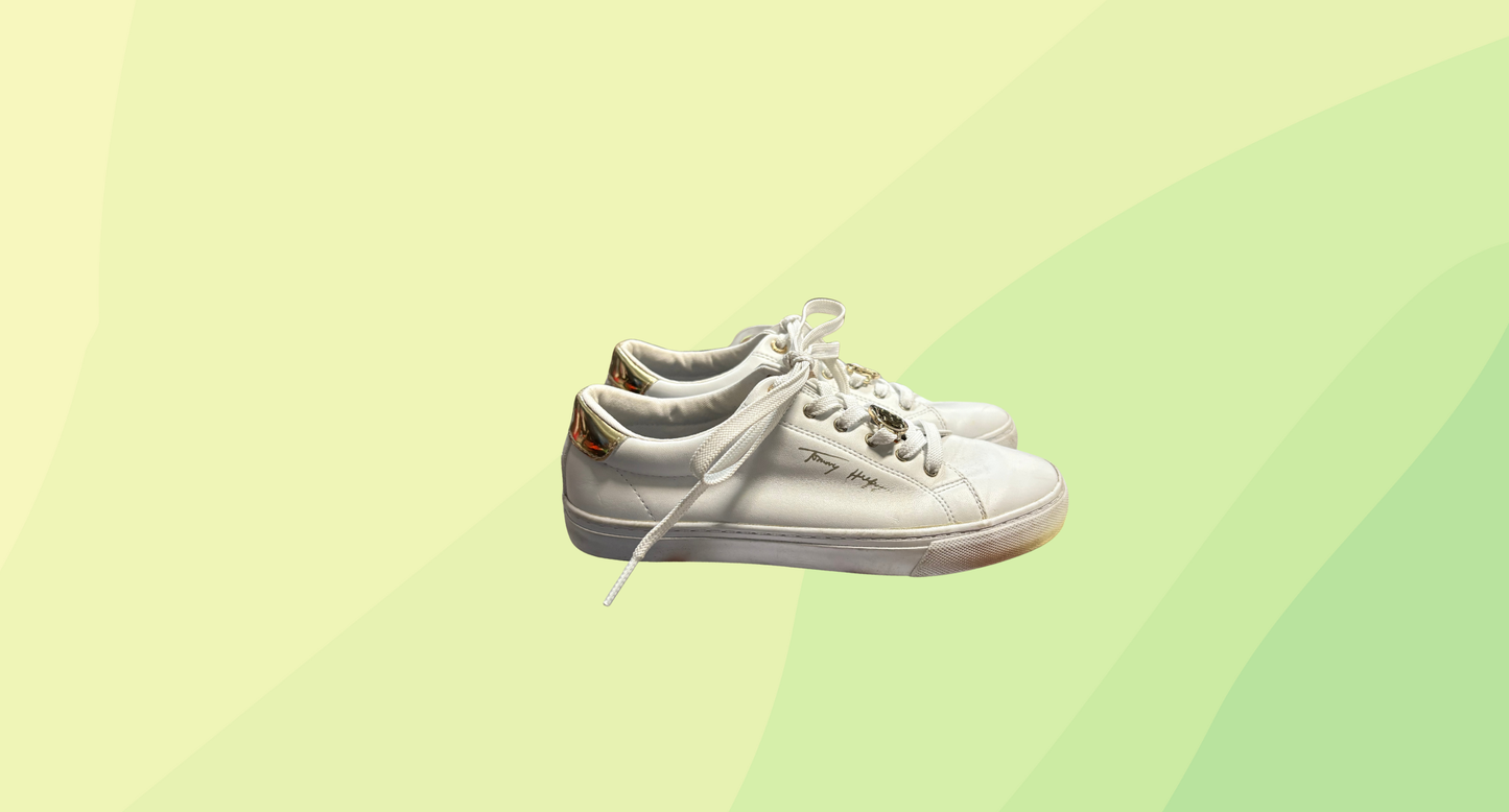 Tommy Hilfiger Gold Touch Sneaker - Size 37 - White