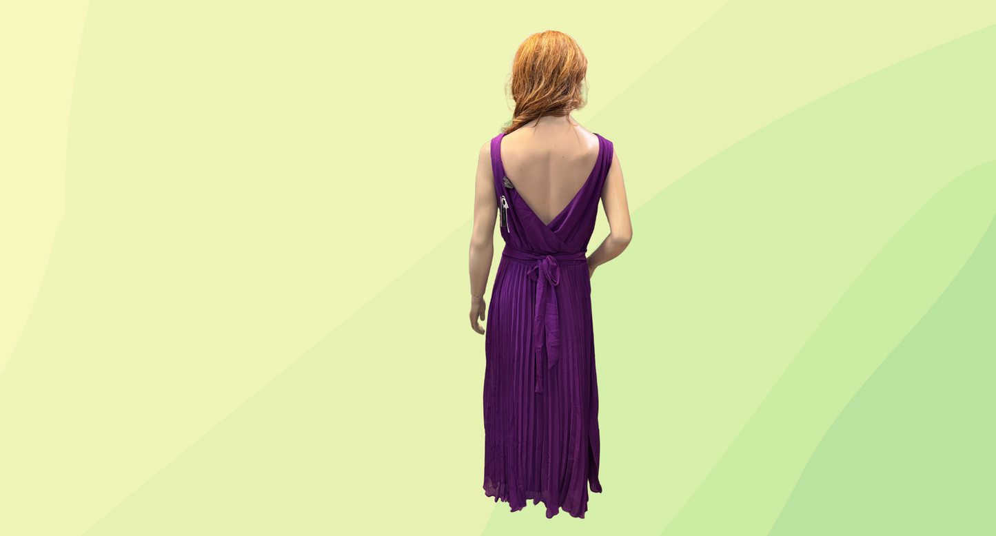 City Chic Dreamy Pleat Dress RRP $ 139.95 - XS - Fuschia