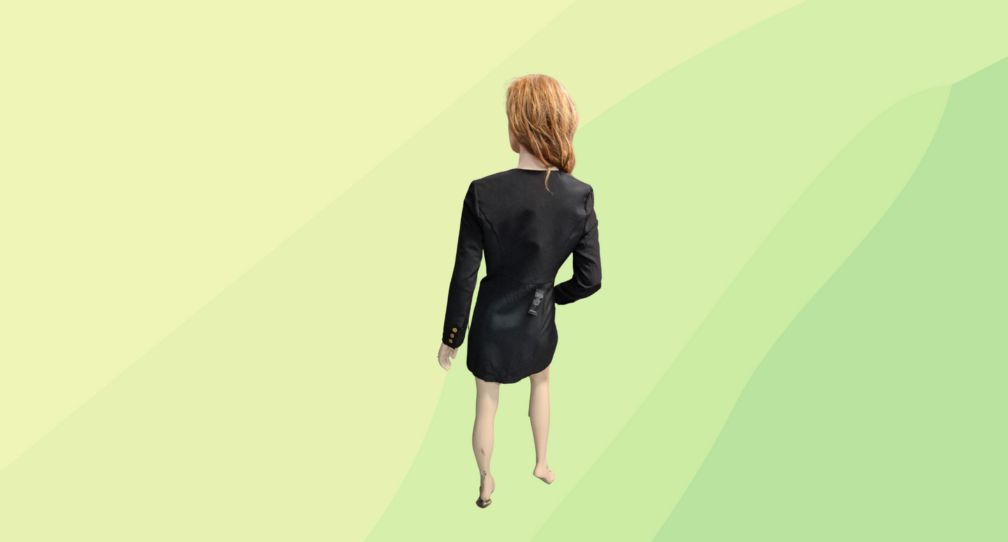 Forever New Meredith Blazer Dress RRP $169.99 - Size 14 - Black
