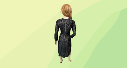 Kate Sylvester Lace Dress - S - Black