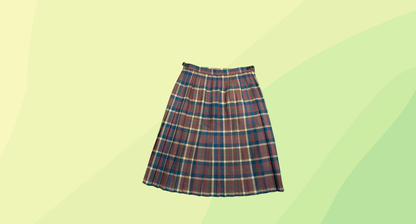 Pitlochry Womens Kilt - Size 16 - Maroon Tartan