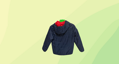 Macpac Boys Reversible Puffer Jacket - K8 - Navy/Red