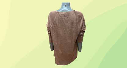 Country Road LS Spliced Women Tee $79.95 - XL - Almond Pink