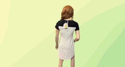 Boden Shift Dress - Size 10 - Black/Cream