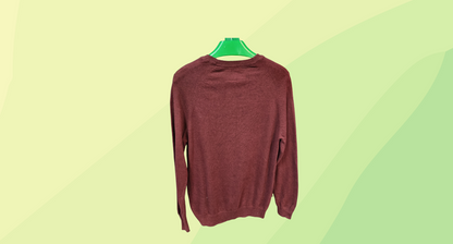 Superdry Mens Crew Neck Sweater - S - Maroon