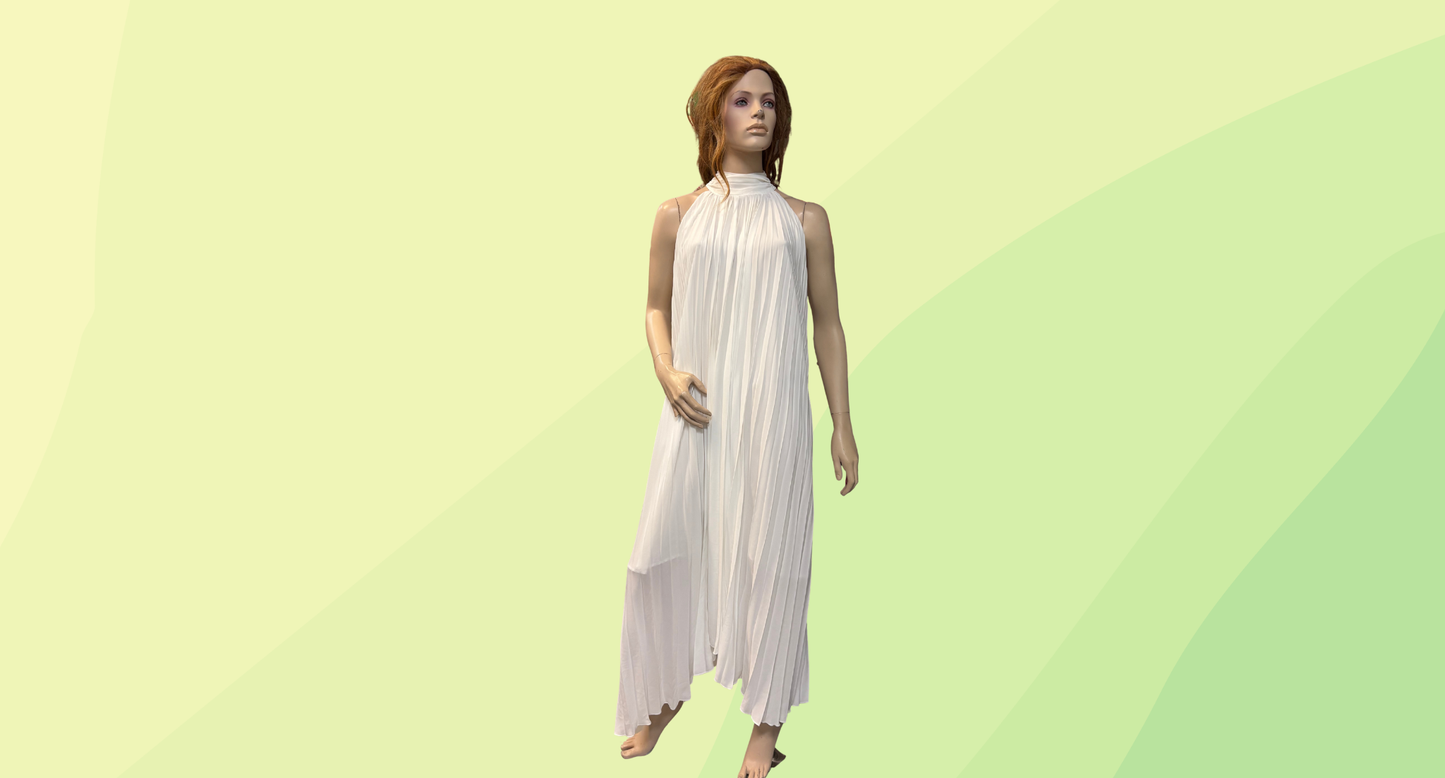 Brave + True White Pleated Dress RRP $199.00 - M - White