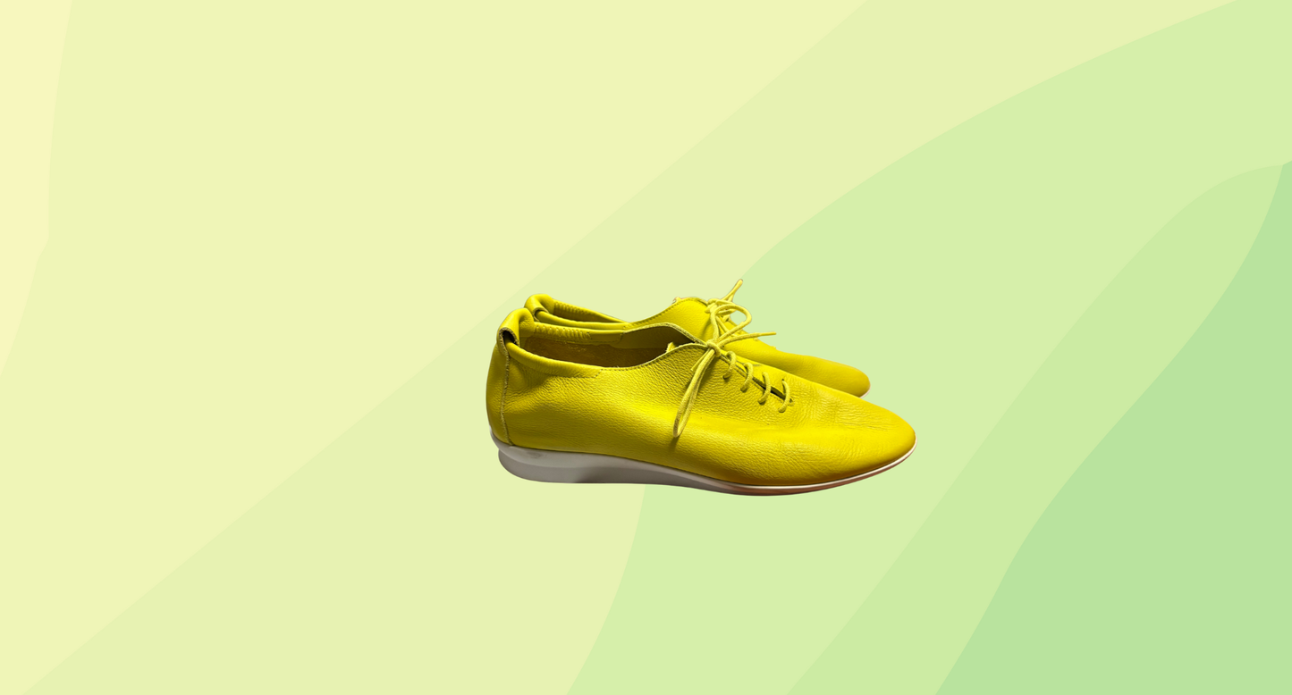 Arche Leather Lace Up Shoes - Size 41 - Lime
