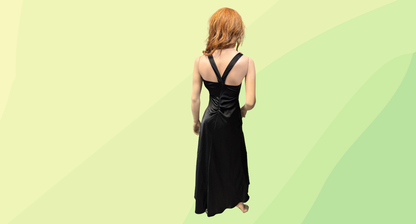 Simona Maxi Dress - Size 8 - Black