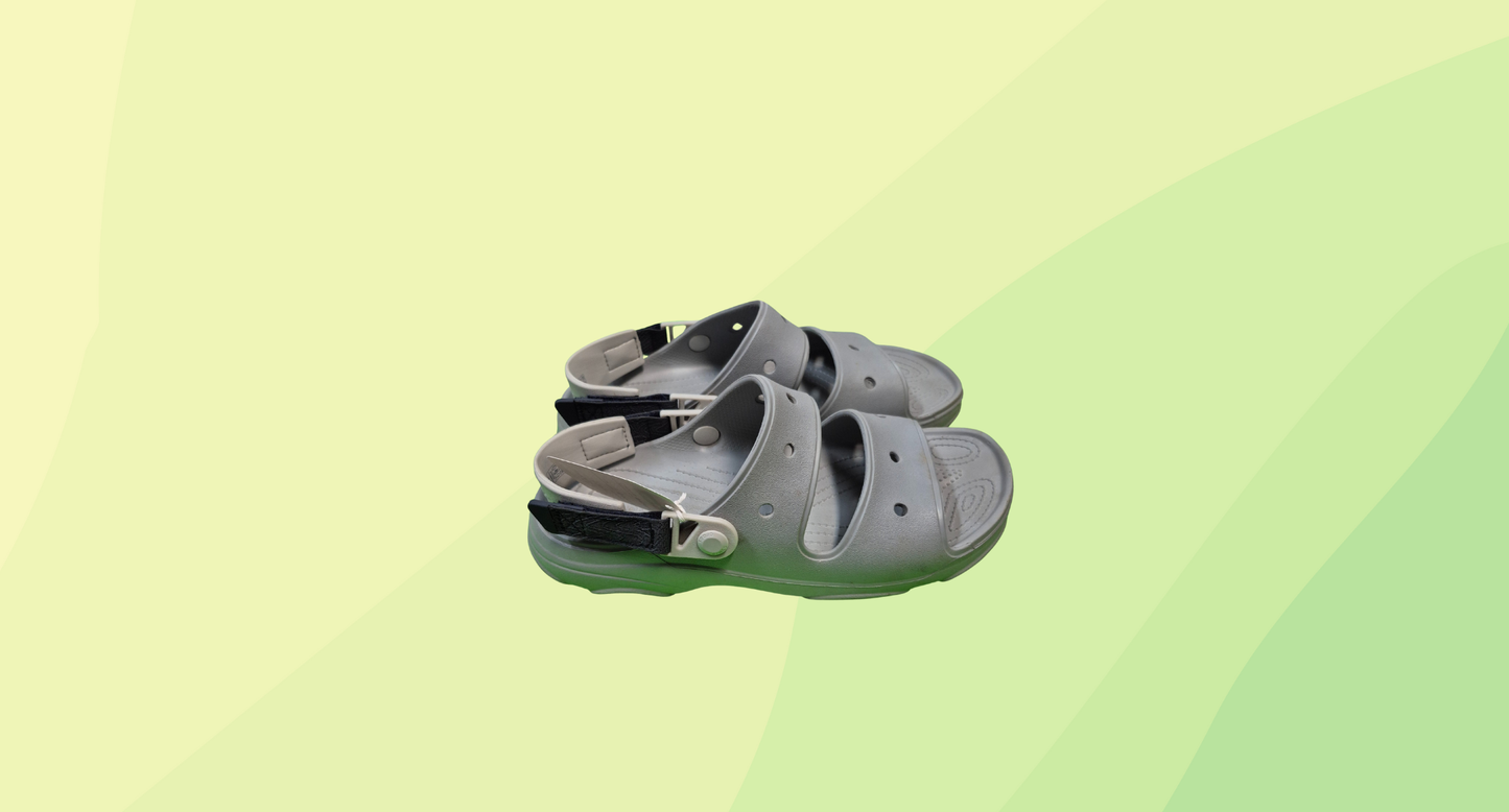 Crocs Classic Mens All Terrain Sandals - Size 10 - Grey