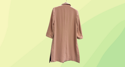 River Island Longline Blazer - Size 6 - Tan