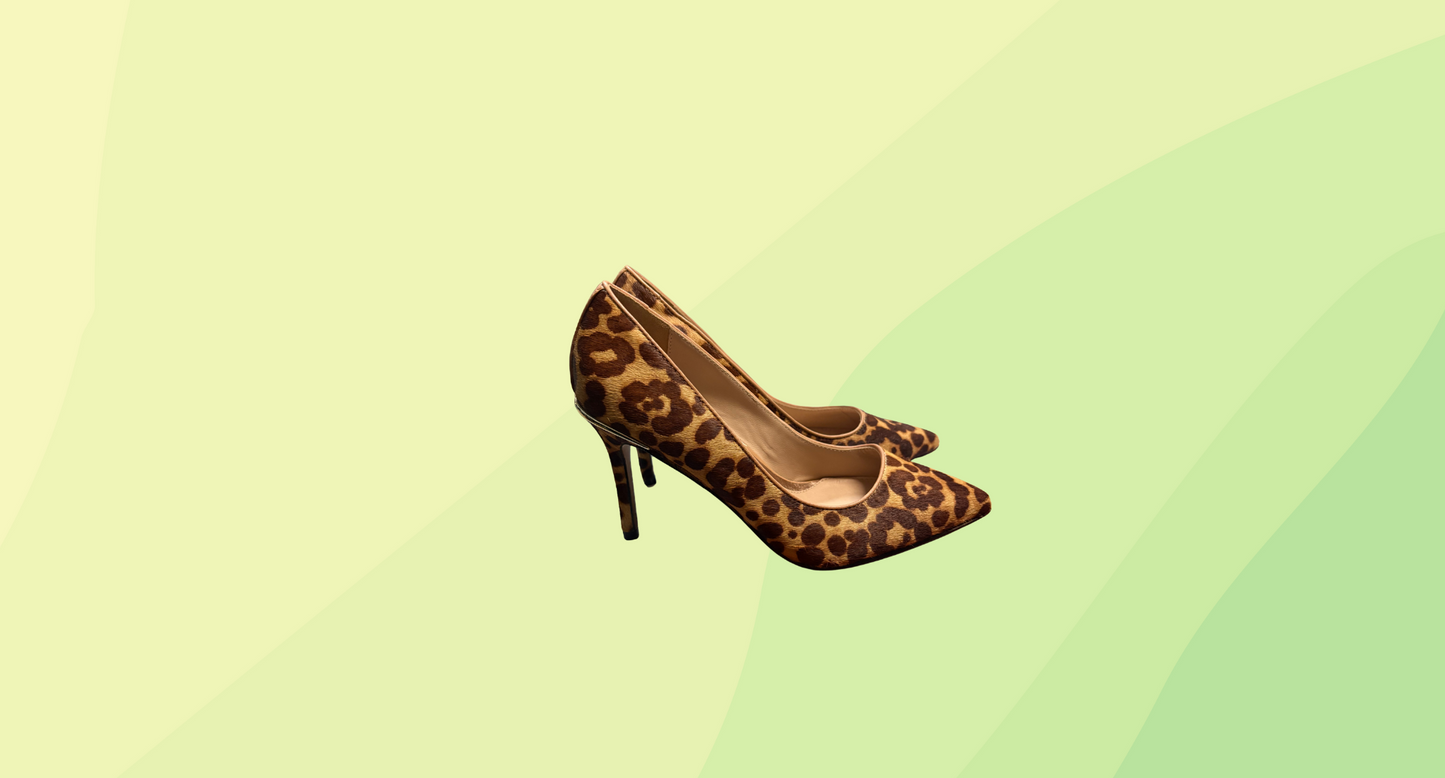 Mimco Carve Pump w/Dust Bag - Size 37 - Leopard