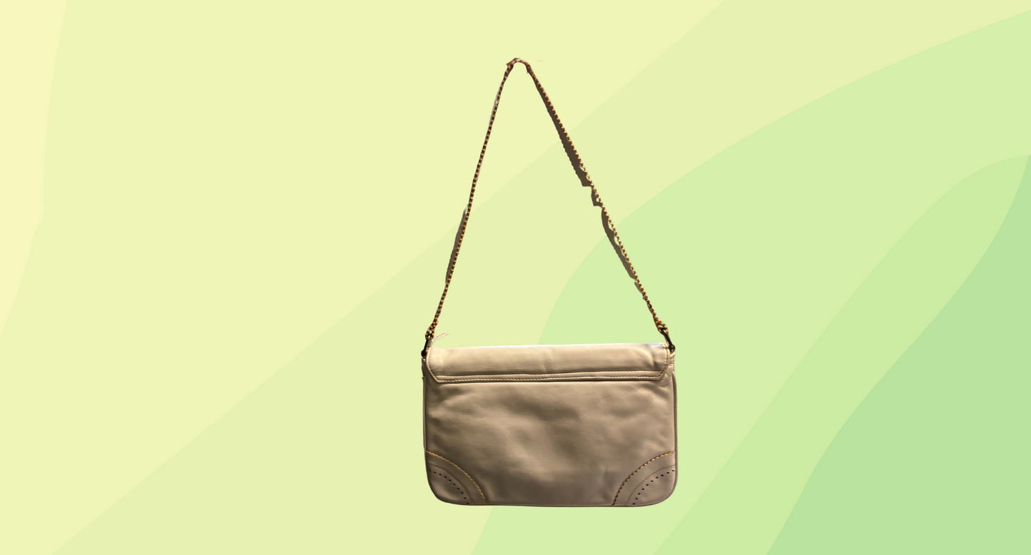 Circa Leather Handbag - Cream