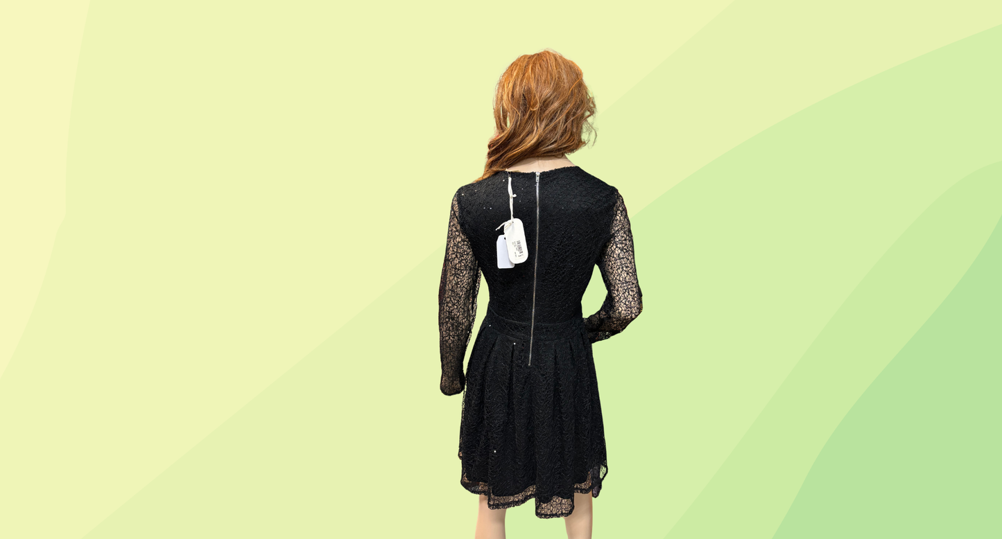Otto Mode Dazed Dress RRP $189 - Size 12 - Black