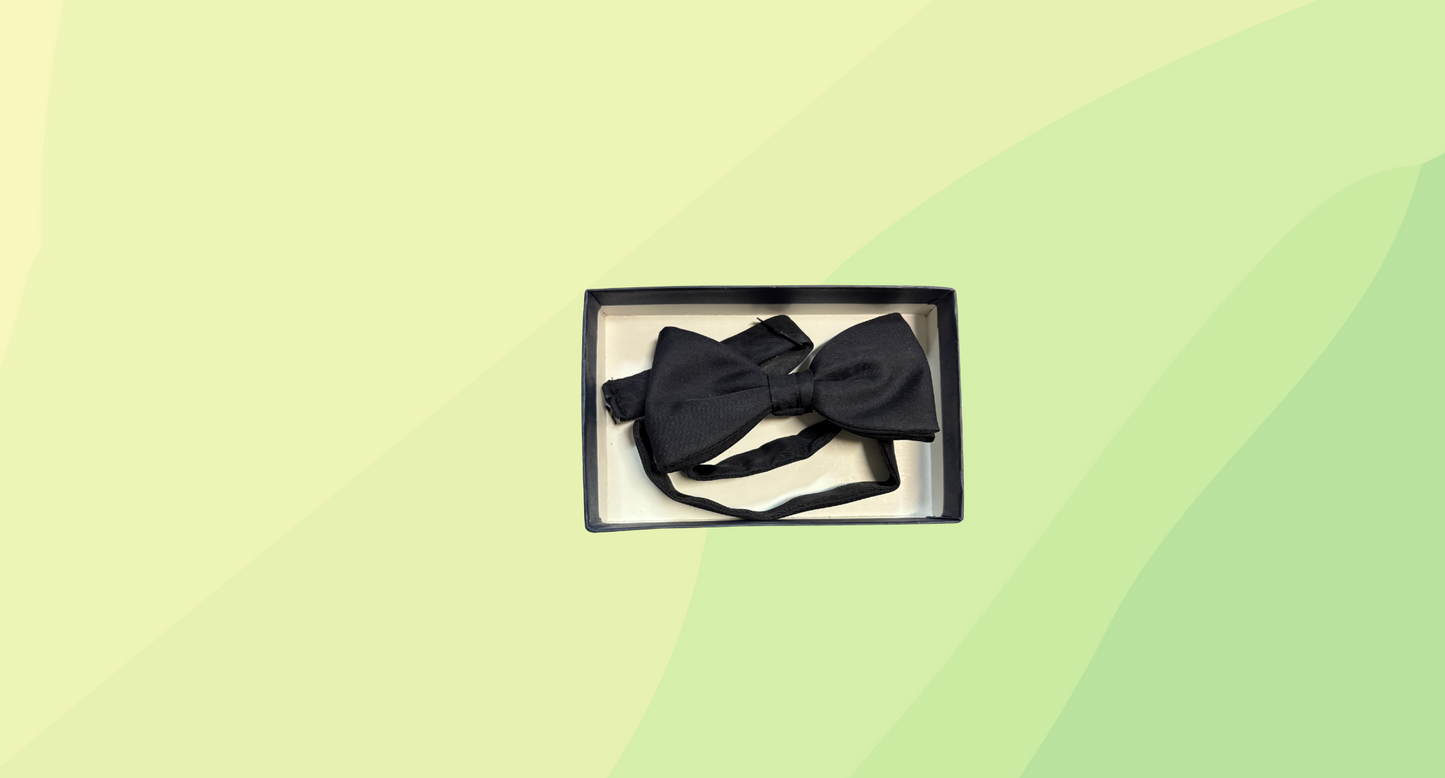 Tie Rack London Pure Silk Bow Tie - Black