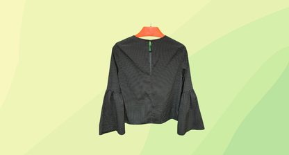 Rodeo Show Top - Size 6 - Black/White Spot