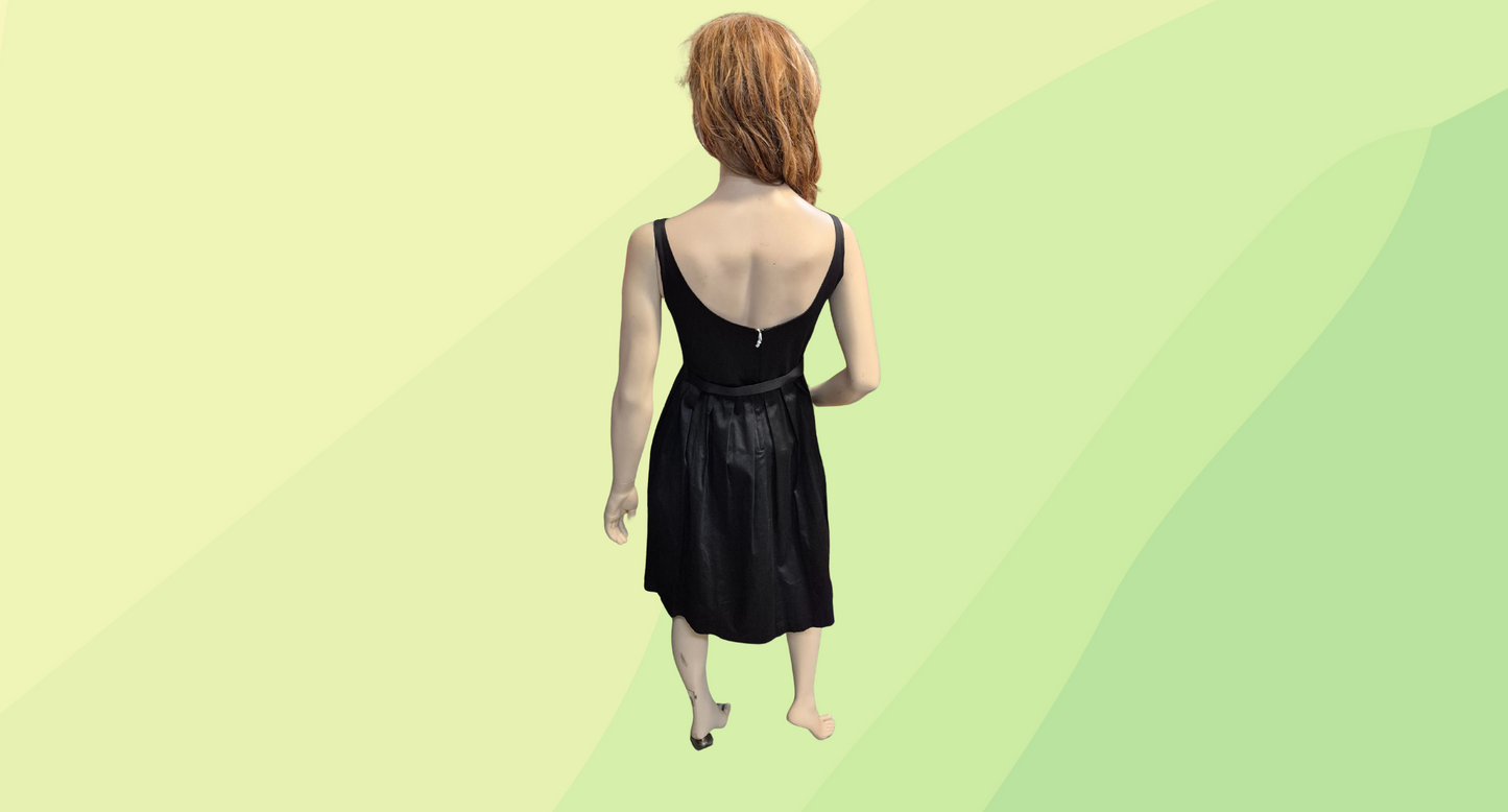 Retro Spec'd Clothing Vintage Style Dress - Size 12 - Black