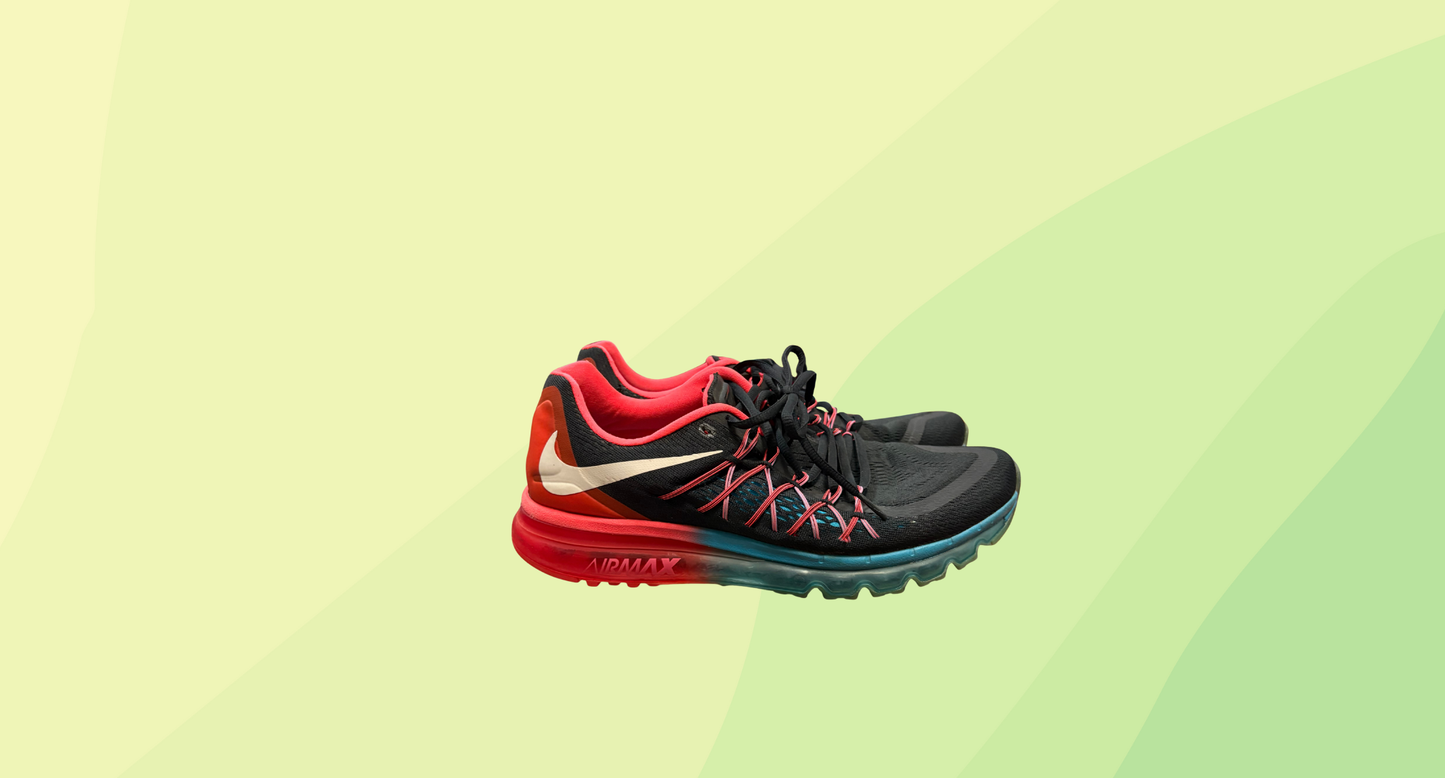 Nike Mens Air Max 2015 Sneakers - US 13 - Black/Pink/Blue