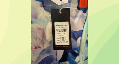 City Chic Perfect Peony Dress RRP $199.95 - L - Lilac