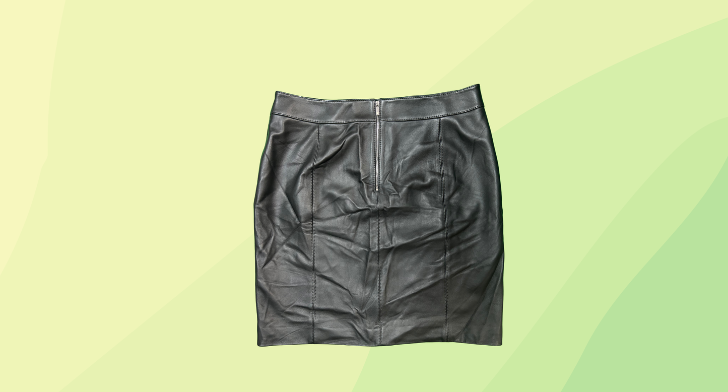Boss by Hugo Boss Pleather Skirt - Size 18 - Black