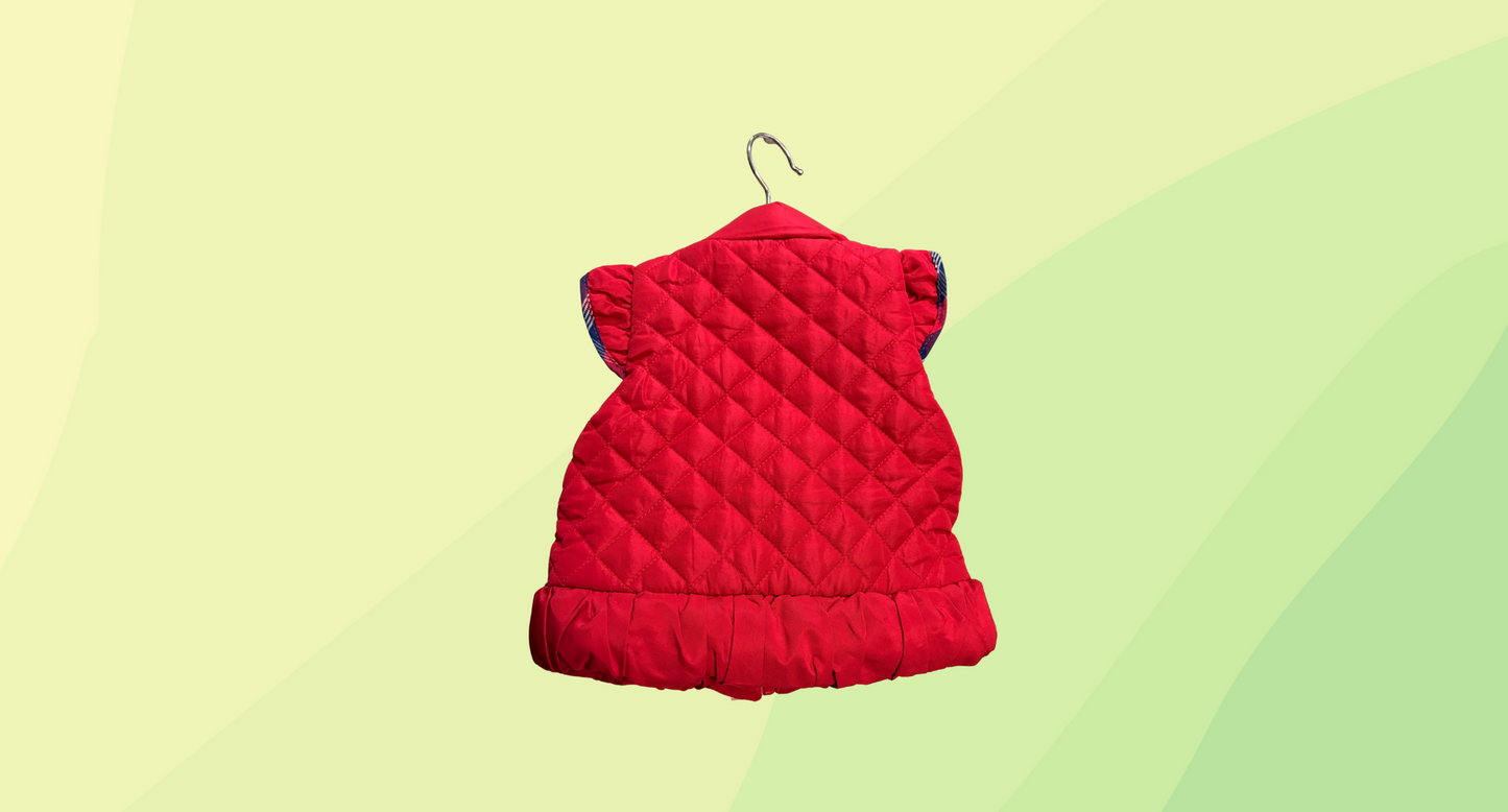 Tommy Hilfiger Baby Girl Vest - 6-9m - Red