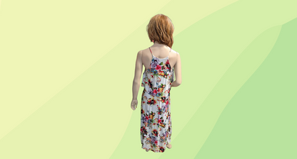 Veducci Floral Maxi Dress - Size 10 - White/Multi Floral