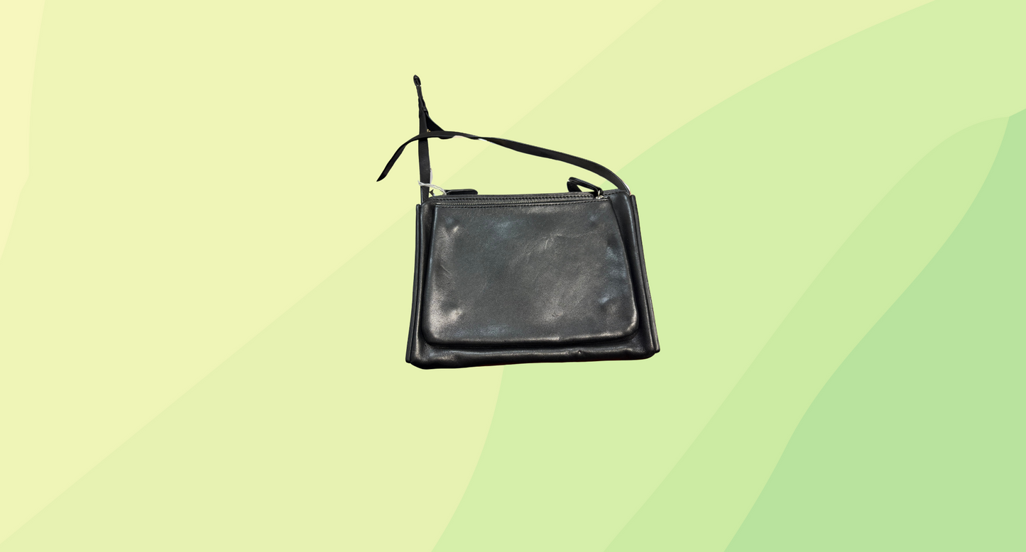 Rabeanco Fluffy Crossbody Bag - Black/Blue Fur