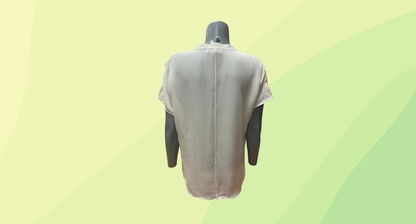 Sportcraft Pleat Front Top RRP $189 - Size 8 - Ivory