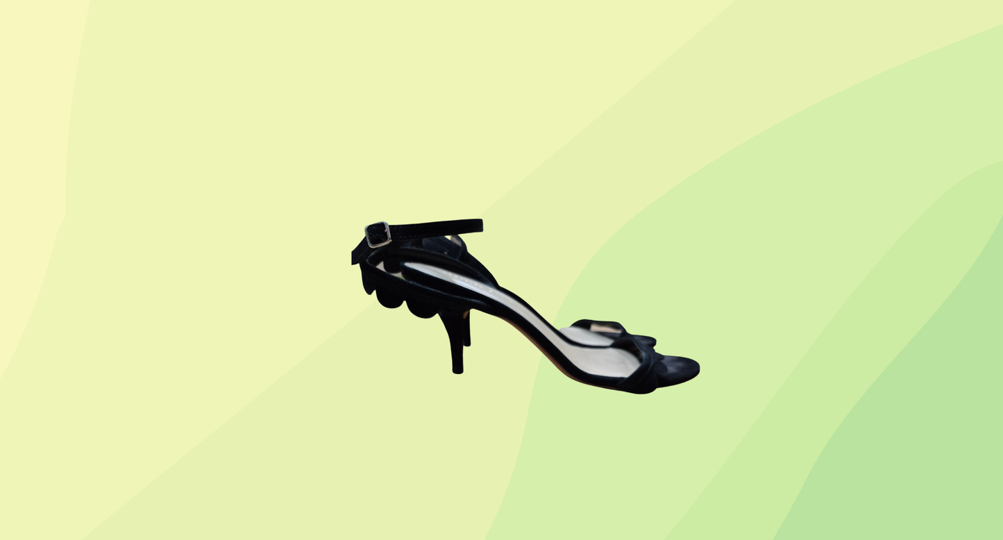 Loeffler Randall Suede Heels - Size 7.5 - Black