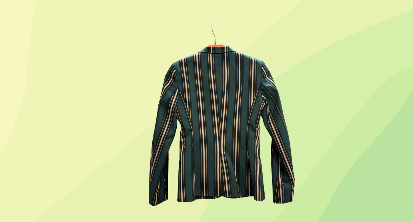Scotch & Soda Blazer RRP $279.95 - XS - Teal Striped