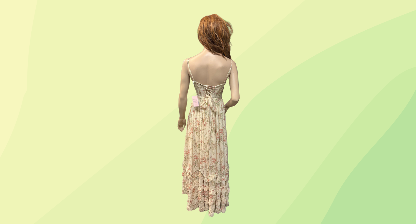 V. Chapman Carmen Dress - Size 2 - Carmel Valley Rose
