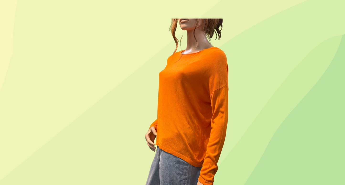 Elk Knitted Top - S - Orange