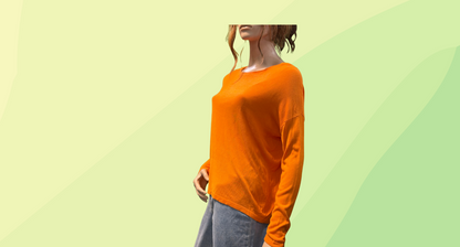 Elk Knitted Top - S - Orange